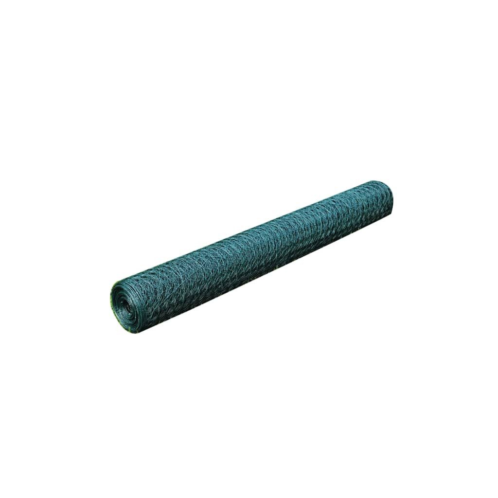 vidaXL Gartenzaun Drahtzaun mit PVC-Beschichtung 25x0,5 günstig online kaufen