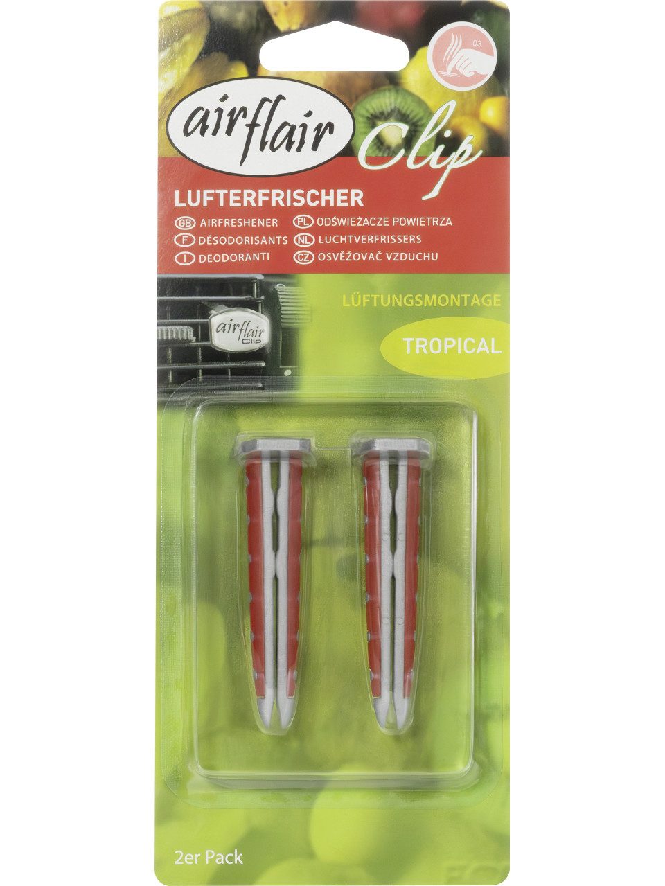 Airflair Raumduft airflair Lufterfrischer Clip Tropical