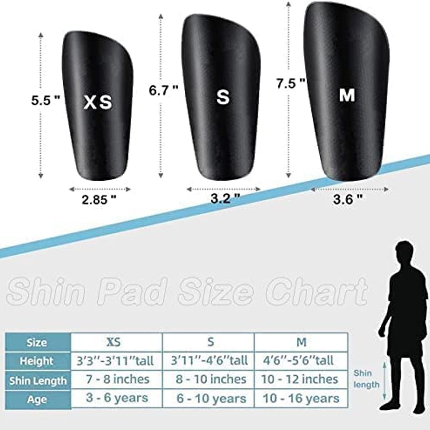 TUWENA Schienbeinschutz Kinder Herren Schienbeinschoner für Fußball Gepolsterter KnöChelschutz