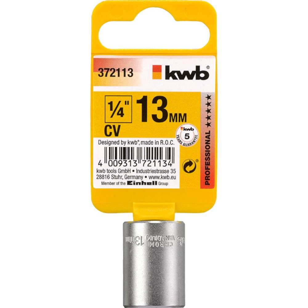 Thumbnail - kwb Steckschlüssel PROFI Steckschlüssel Einsätze, 1/4″ x 13 mm