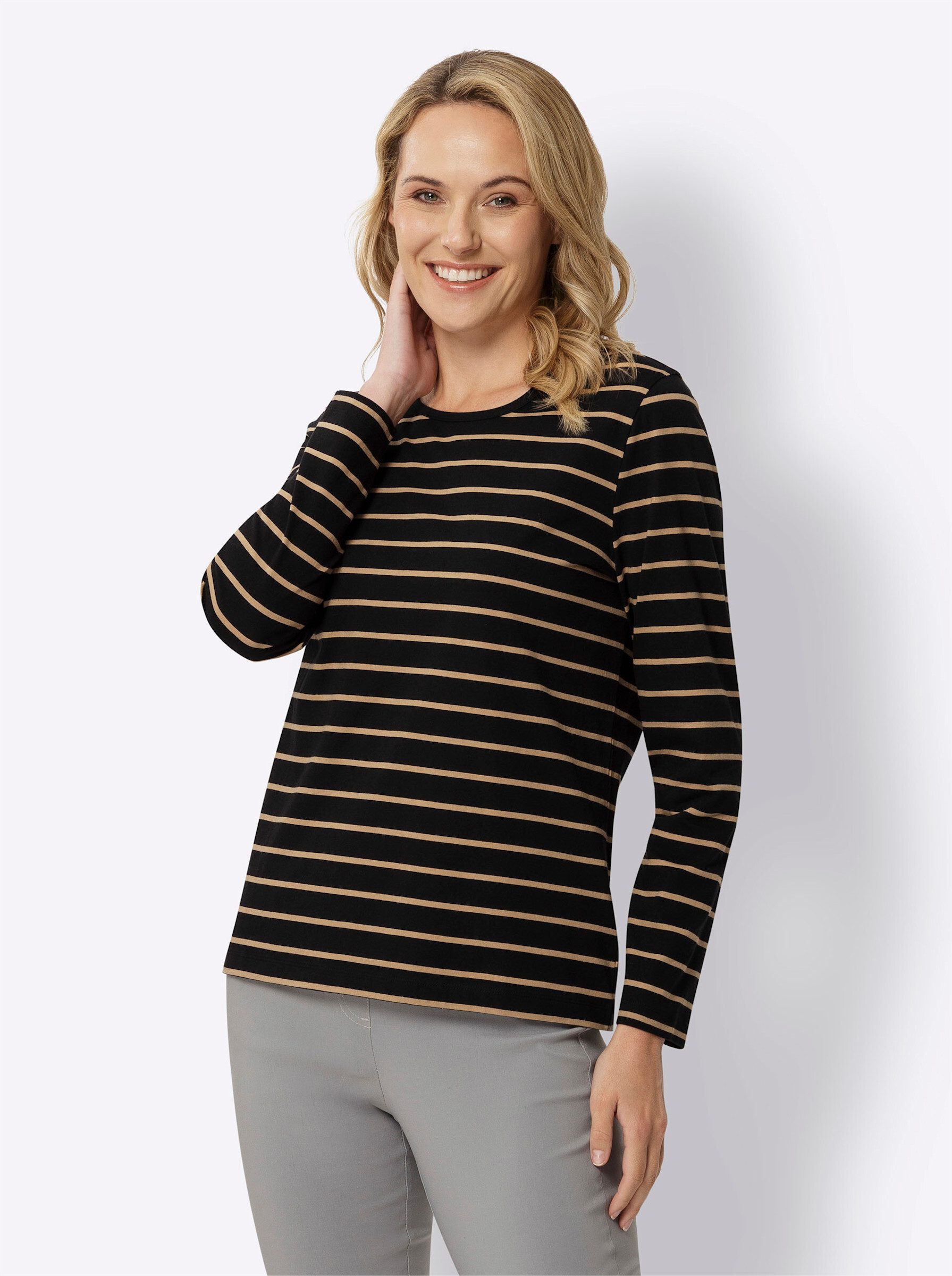 Sieh an! T-Shirt Langarmshirt . günstig online kaufen