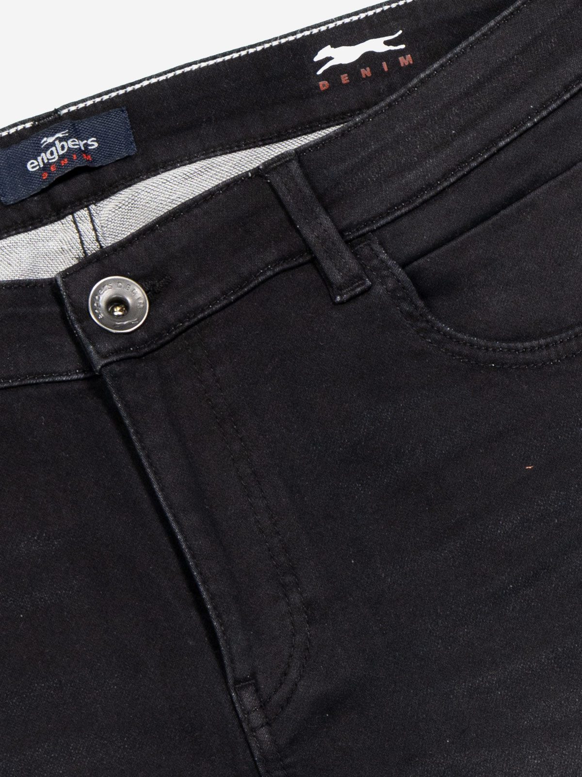 Engbers Stretch-Jeans engbers Herren Super-Stretch-Jeans regular, Schwarz