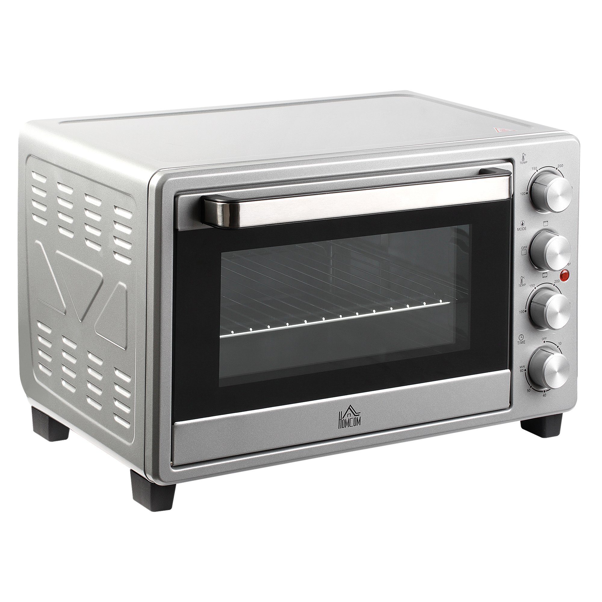 Minibackofen 32L Mini Ofen mit Grillrost, Backblech, 3 Kochmodi