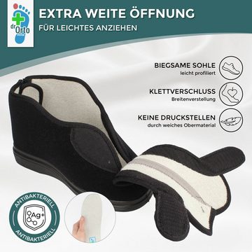 Dr. Orto Elverum zum komplett Öffnen Damen Klettstiefel Klettverschluss, Reißverschluss, Komplette Öffnung des Schuhs