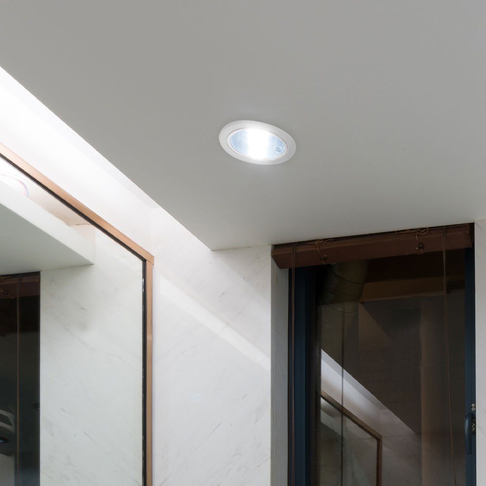 Nordlux LED Einbaustrahler, Einbauleuchten Deckenlampe Einbauspot  Wohnzimmer Deckenstrahler LED rund weiß, Metall, 6 Watt 260 lm, DxH 6,8x4,15  cm