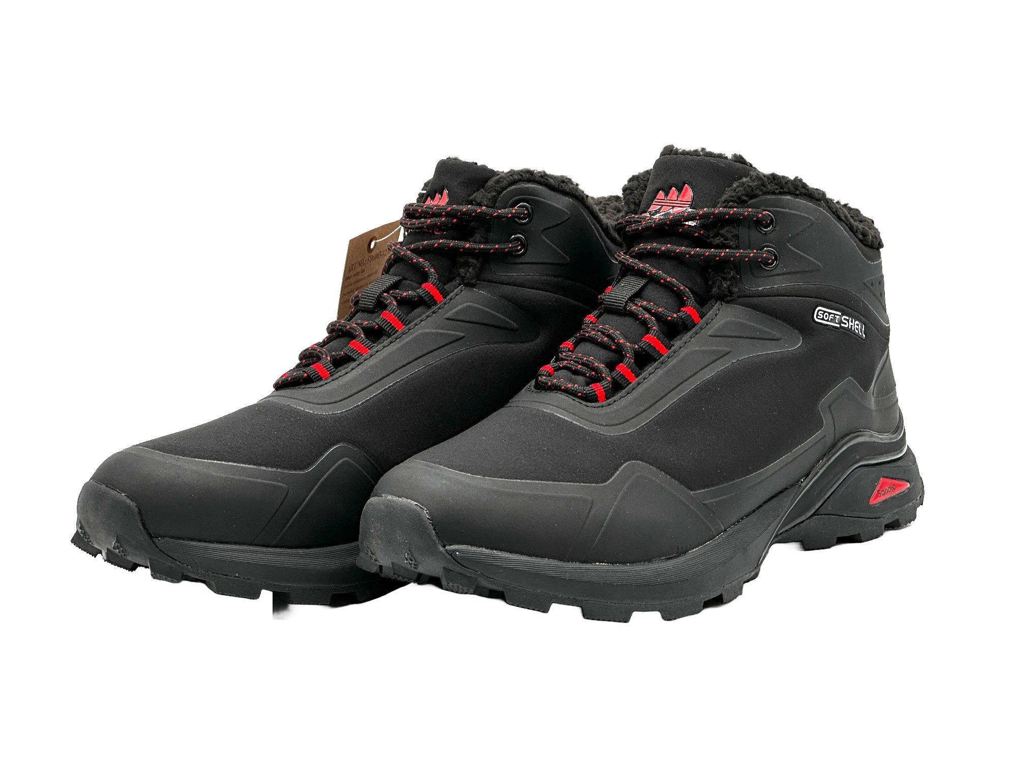 Nowaland gefütterte Trekkingschuhe Outdoorschuhe Wanderstiefel Isolierende Innenfütterung, Softshell-Obermaterial