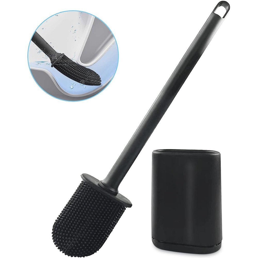 NUODWELL Badaccessoire-Set WC-Bürste Silikon,Flexibel Flache Toilettenbürst günstig online kaufen
