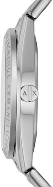 ARMANI EXCHANGE Multifunktionsuhr AX7142SET, (Set, 3-tlg., mit 2 Wechsel-Lünetten), Quarzuhr, Armbanduhr, Damenuhr, ideal auch als Geschenk, Datum