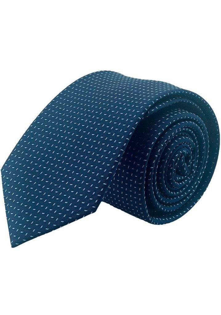 Krawatte ausgefallenem MONTI Reine mit Seide navy Herbst-Winter-Design