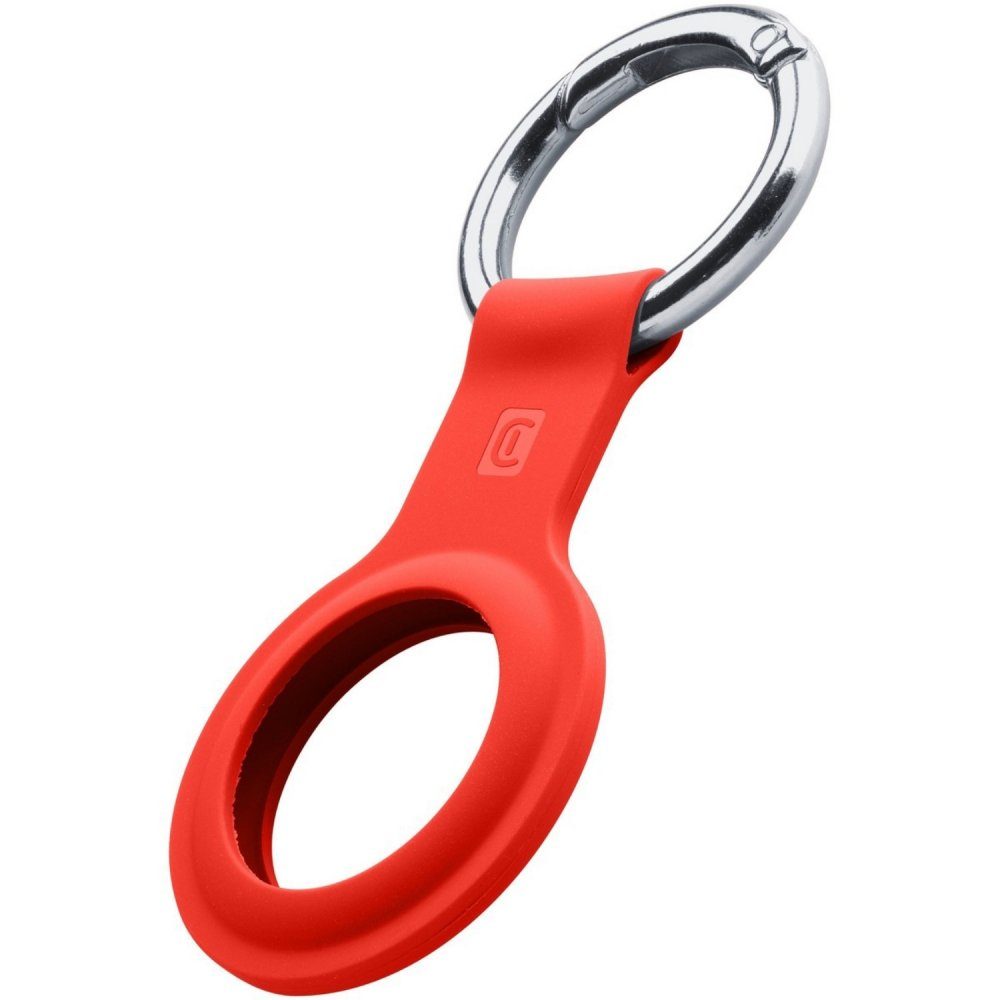 AirTag Cellularline - Key Schlüsselanhänger Apple Ring rot - Schlüsselanhänger