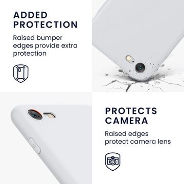 kwmobile Handyhülle Hülle für Apple iPhone SE / 8 / 7, Backcover Silikon - Soft Handyhülle - Handy Case in Weiß matt