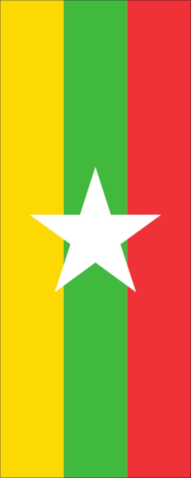 110 Flagge flaggenmeer Flagge Hochformat g/m² Myanmar