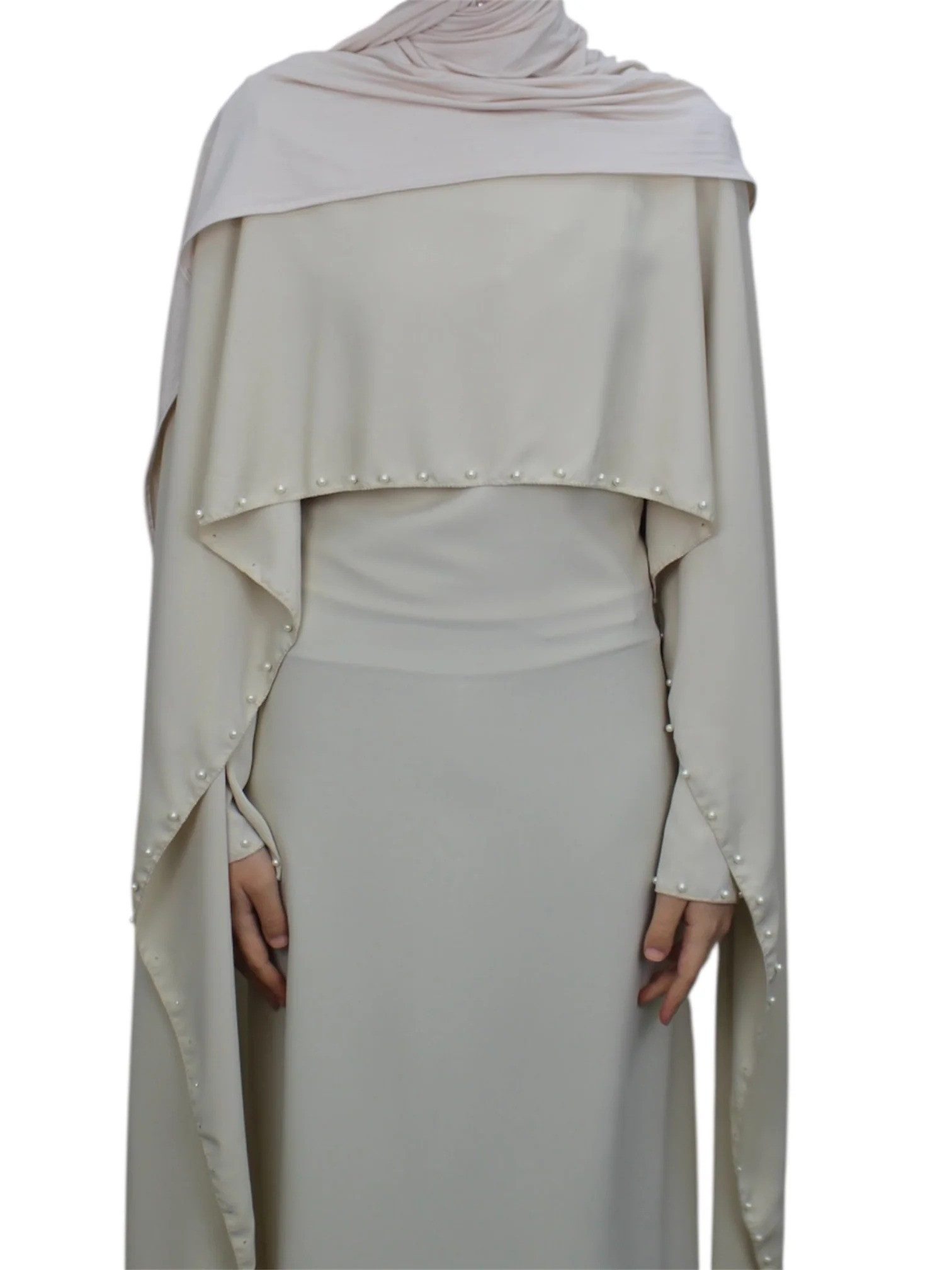 Aymasal Abendkleid Liya Abendkleid Damen lang Perlenbesatz Rücken Schnürung elegant Liya Abendkleid Damen lang mit Perlenbesatz elegant Rücken Schnürung