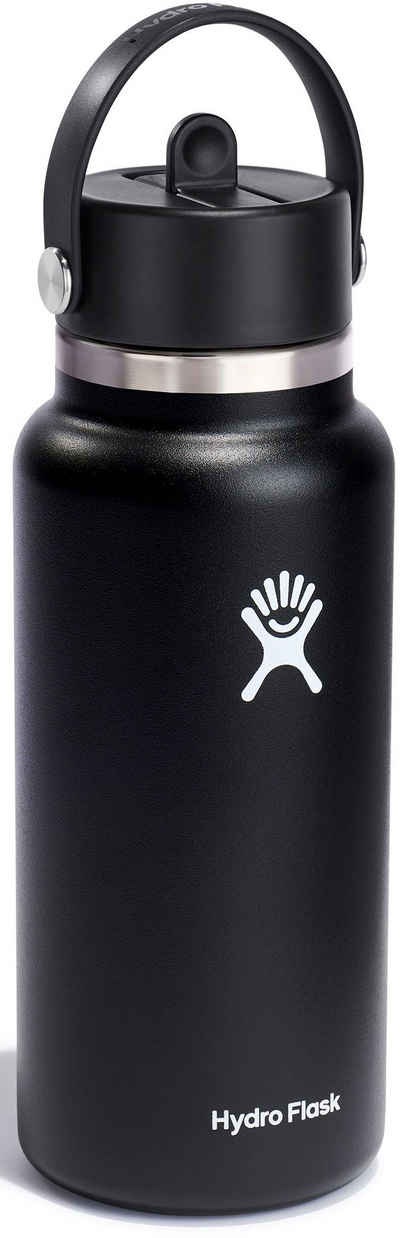 Hydro Flask Trinkflasche 32 OZ WIDE FLEX STRAW CAP, doppelte TempShield®-Isolierung, 946 ml