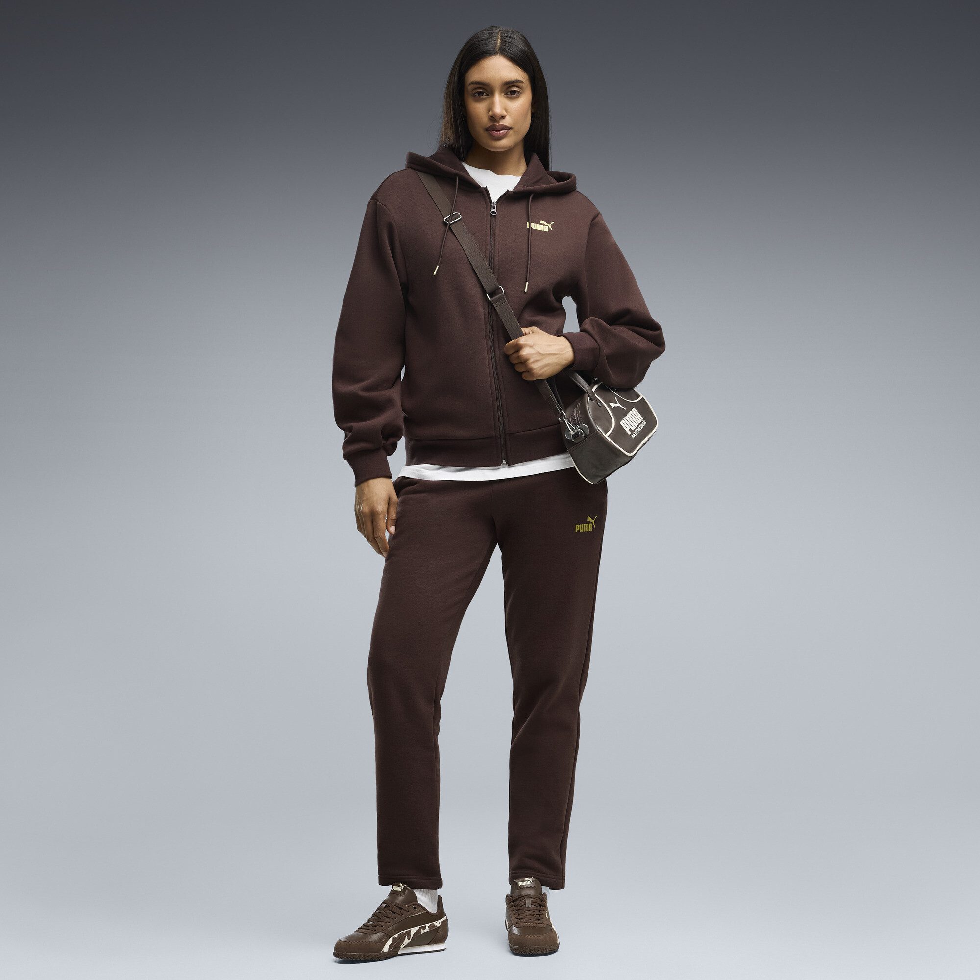 PUMA Jogginganzug Metallic Trainingsanzug mit Kapuze Damen – Bild 2 von 5