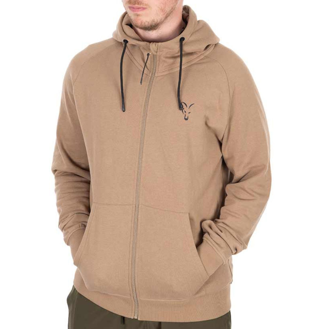 Kapuzenpullover Fox Collection LW Zip Hoody - Tan Ltd