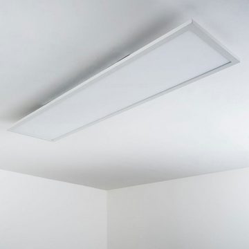 hofstein Panel »Chiout« LED Deckenpanel dimmbare in Weiß, CCT 2700-5000 Kelvin, 120cmx30cm, rechteckiges Panel mit 33 Watt, 2870 Lumen, Fernbedienung