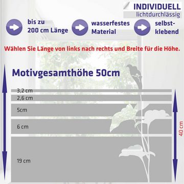 Fensterfolie G58, INDIGOS UG, Glasdekor silber satiniert, Klebeanleitung liegt bei.