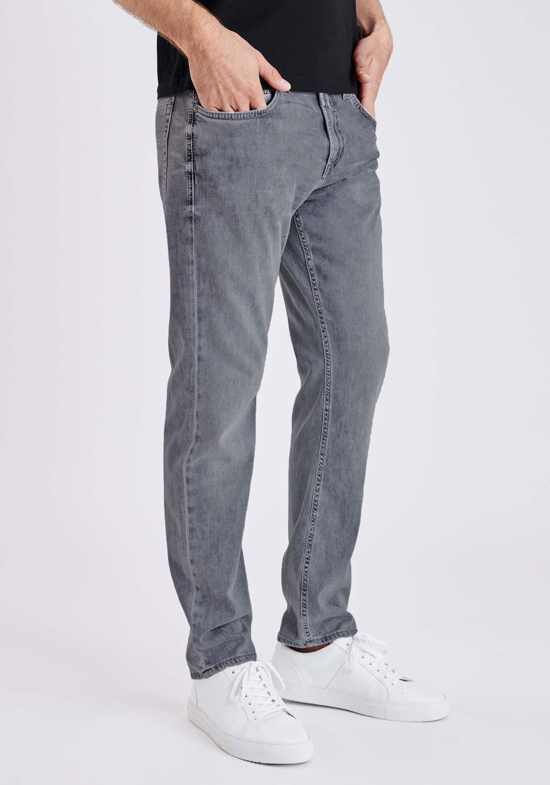MAC 5-Pocket-Jeans Arne Pipe Stretch-Denim, super elastisch und bequem Stone Grey Used