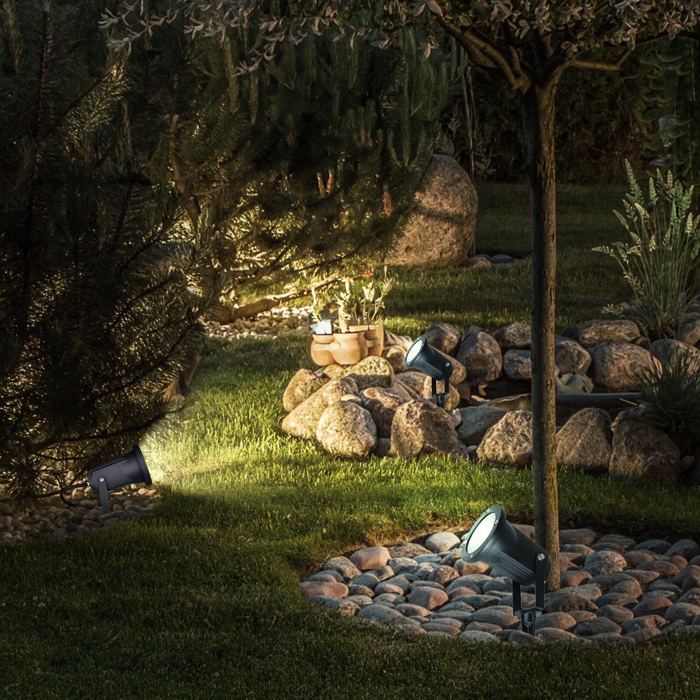 Erdspieß Garten inklusive, schwenkbar V-TAC nicht Steckleuchte Stecklampe Außenleuchte Außen Leuchtmittel Gartenstrahler,