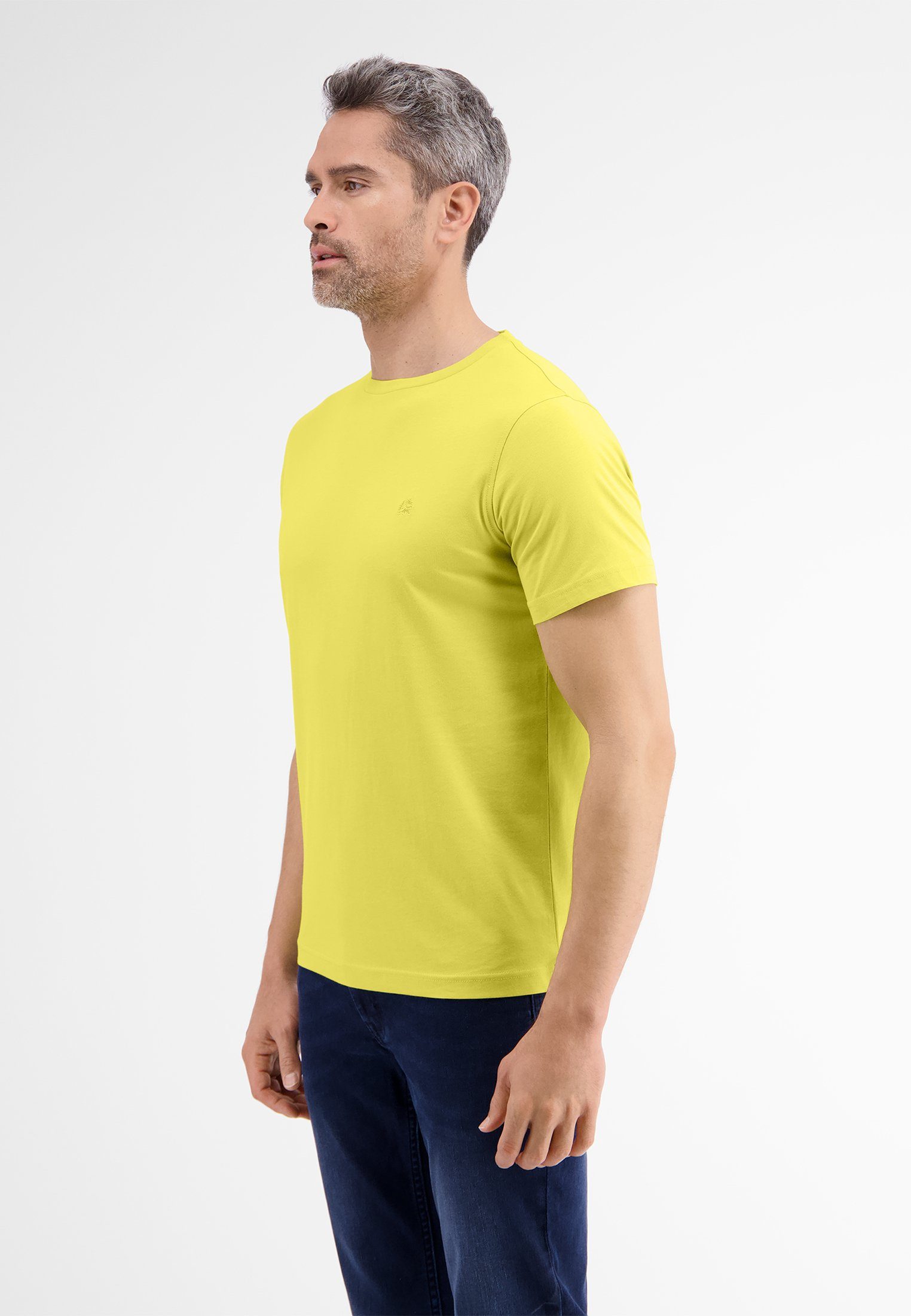 Farben vielen T-Shirt MOSS LERROS T-Shirt LERROS Basic in YELLOW