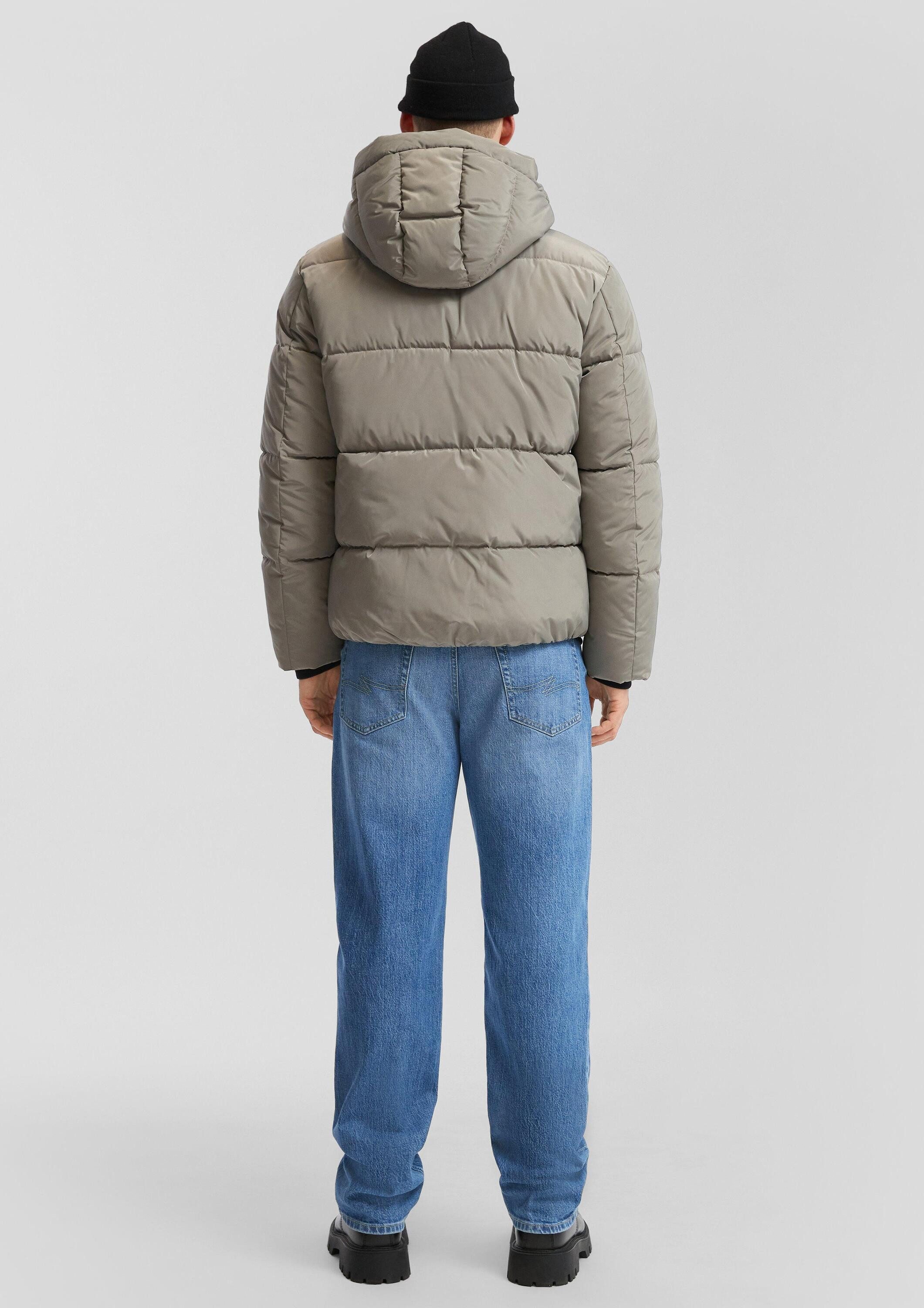 QS Winterjacke Outdoor-Jacke Sportive Pufferjacke mit Reißverschlusstaschen