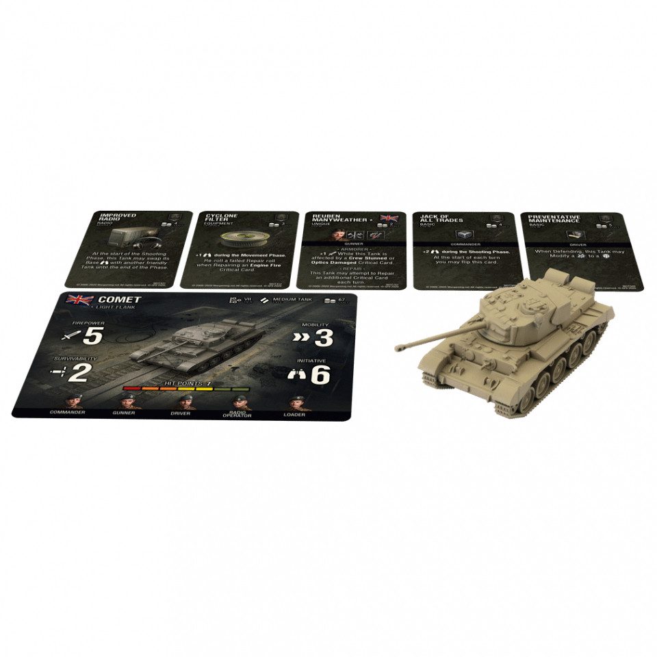 Galeforce Nine Spiel, World of Tanks - Wave 4 Tank - British (Comet) - englisch