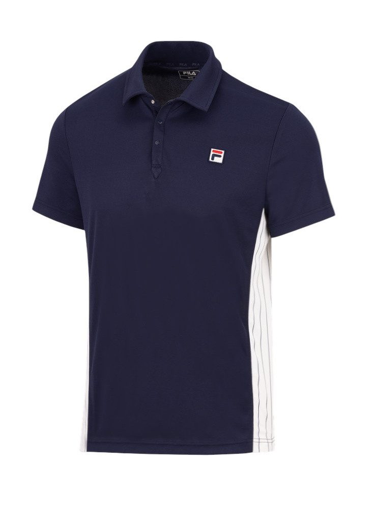 Fila Poloshirt Piero navyblau/weiss Herren