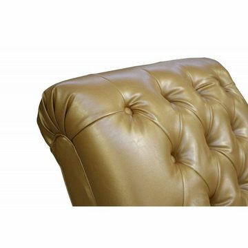 JVmoebel Chaiselongue Goldene Chesterfield Liege design Chaiselounge Club Chaise Polster, Made in Europe