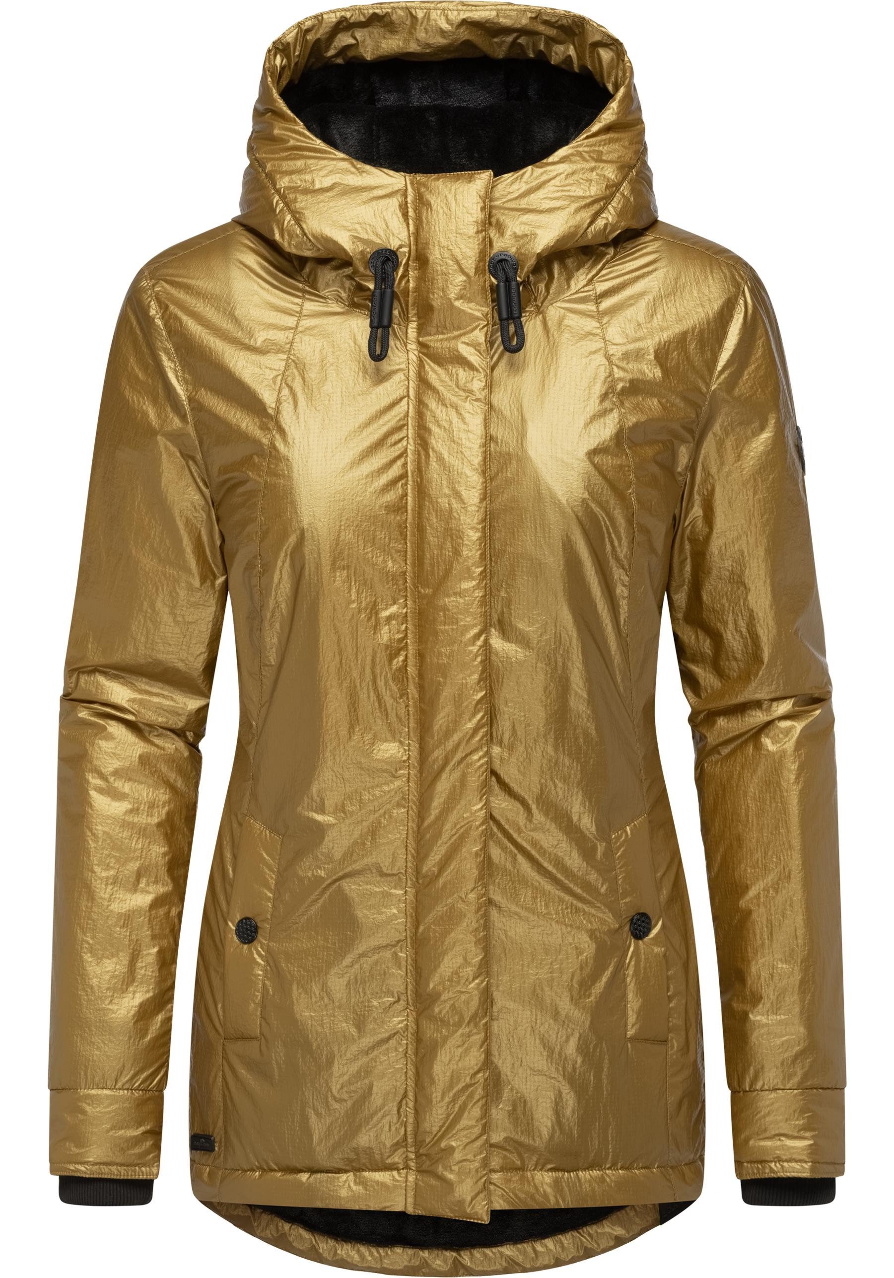 Ragwear Winterjacke Monadde Bling Glänzende warme Jacke mit Kapuze günstig online kaufen