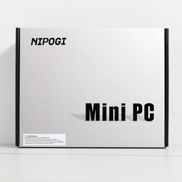NiPoGi Mini-PC (Intel Celeron N5105 N5105, ‎Intel UHD-Grafik 4K UHD Doppelte Anzeigen, 12 GB RAM, 256 GB SSD, Mikrocomputer Mini-Desktop Compute leiser Mini-PC klein kleiner PC)