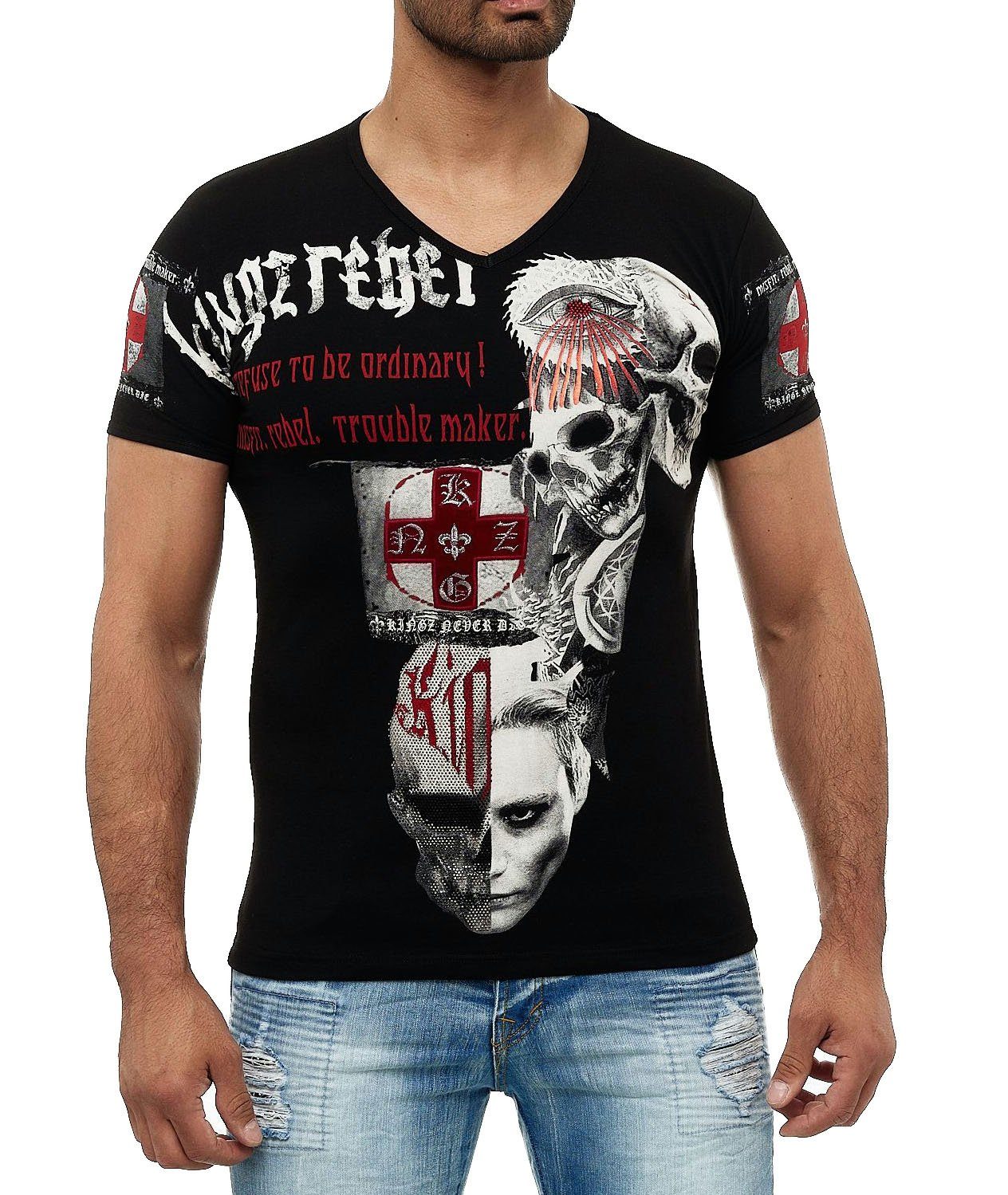 Kingz T Shirt Mit Ausgefallenem Design Cooles T Shirt Von Kingz Fur Den Modischen Mann Online Kaufen Otto