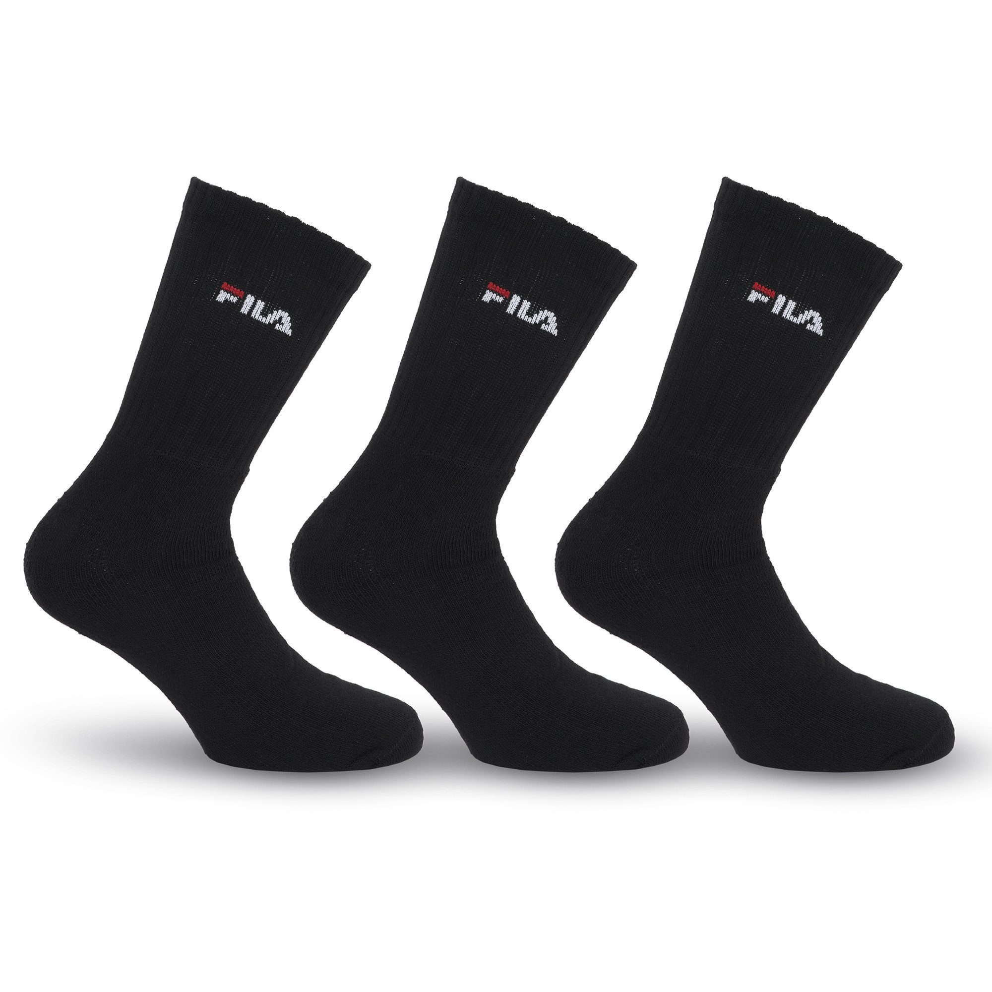 Fila Tennissocken UNISEX CREW TENNIS FULL TERRY SOCKS (3-Paar) mit dezentem Logoschriftzug