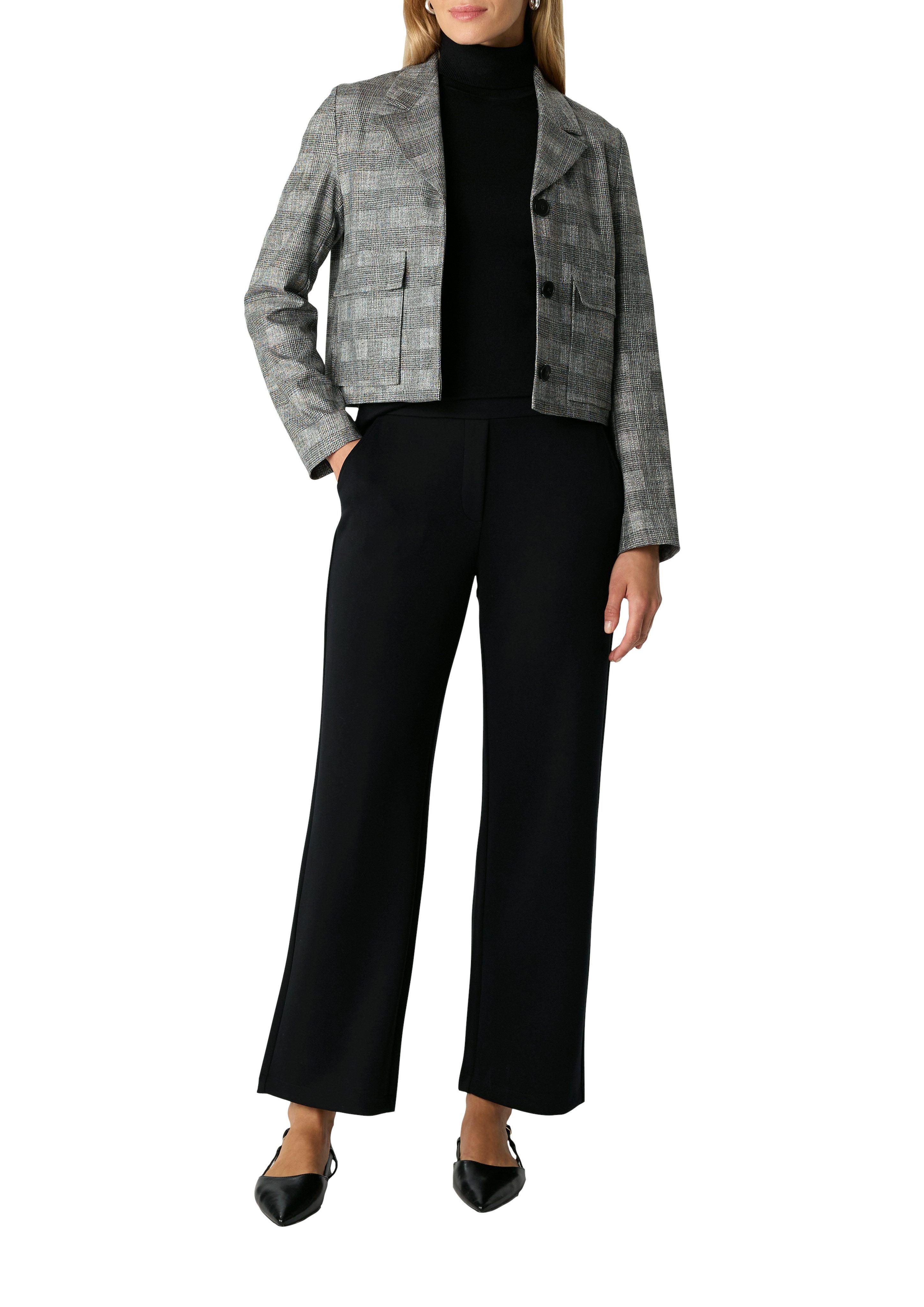 comma Strickpullover mit Ärmelschlitzen günstig online kaufen