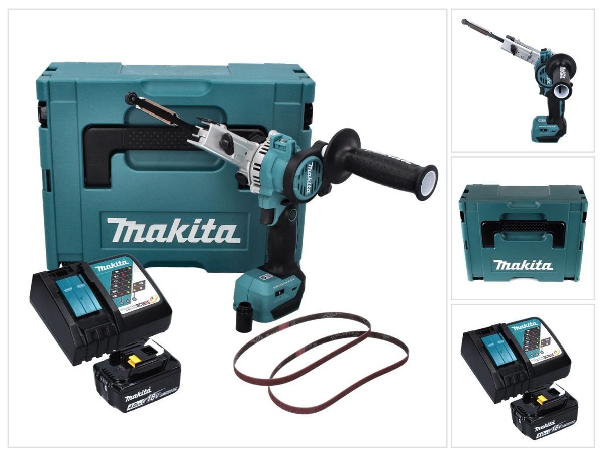 Makita Bandschleifer DBS 180 RM1J Akku Bandfeile 18 V 9 x 533 mm Brushless + 1x Akku 4,0 A