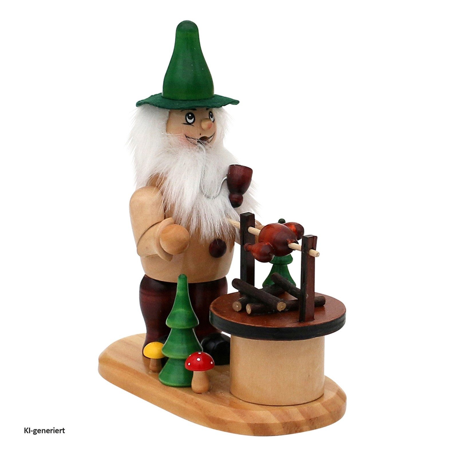 SIGRO Räuchermännchen Holz Waldwichtel am Grill, (1 St)