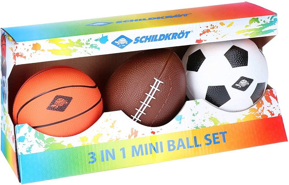 x 1 in Football Schildkröt 3 Soccer, Schildkröt Set 1 Basket, 1 x Mini-Bälle 1 x Funsports Basketball -