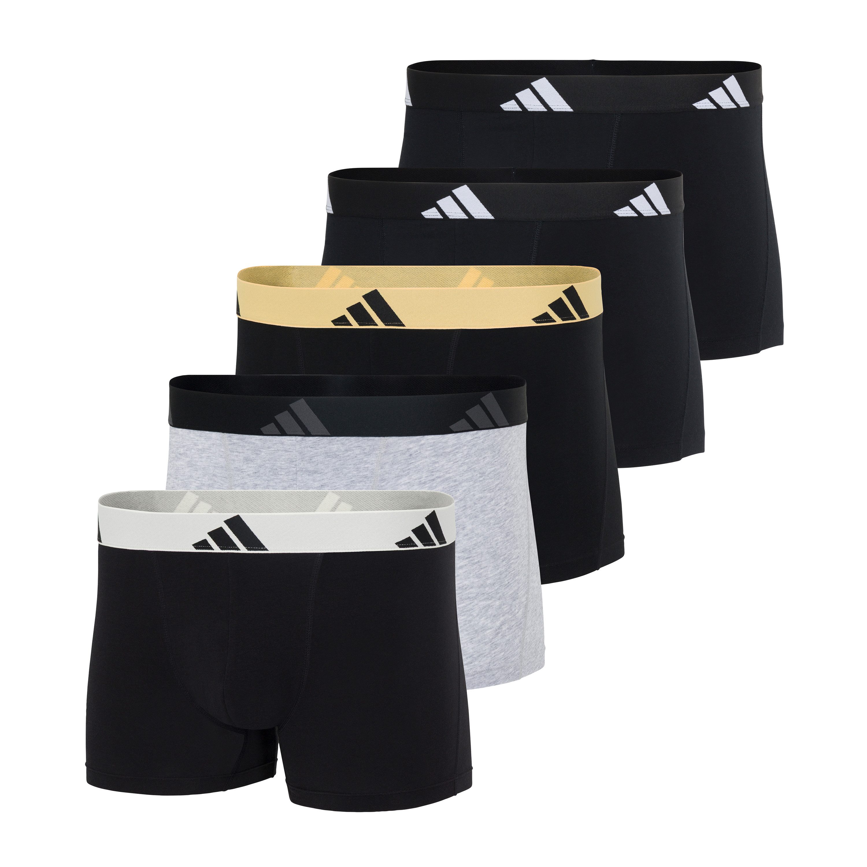 adidas Sportswear Trunk Active Flex Cotton (5er Pack) Multipack, elastisch, Logo-Bund, ohne Eingriff
