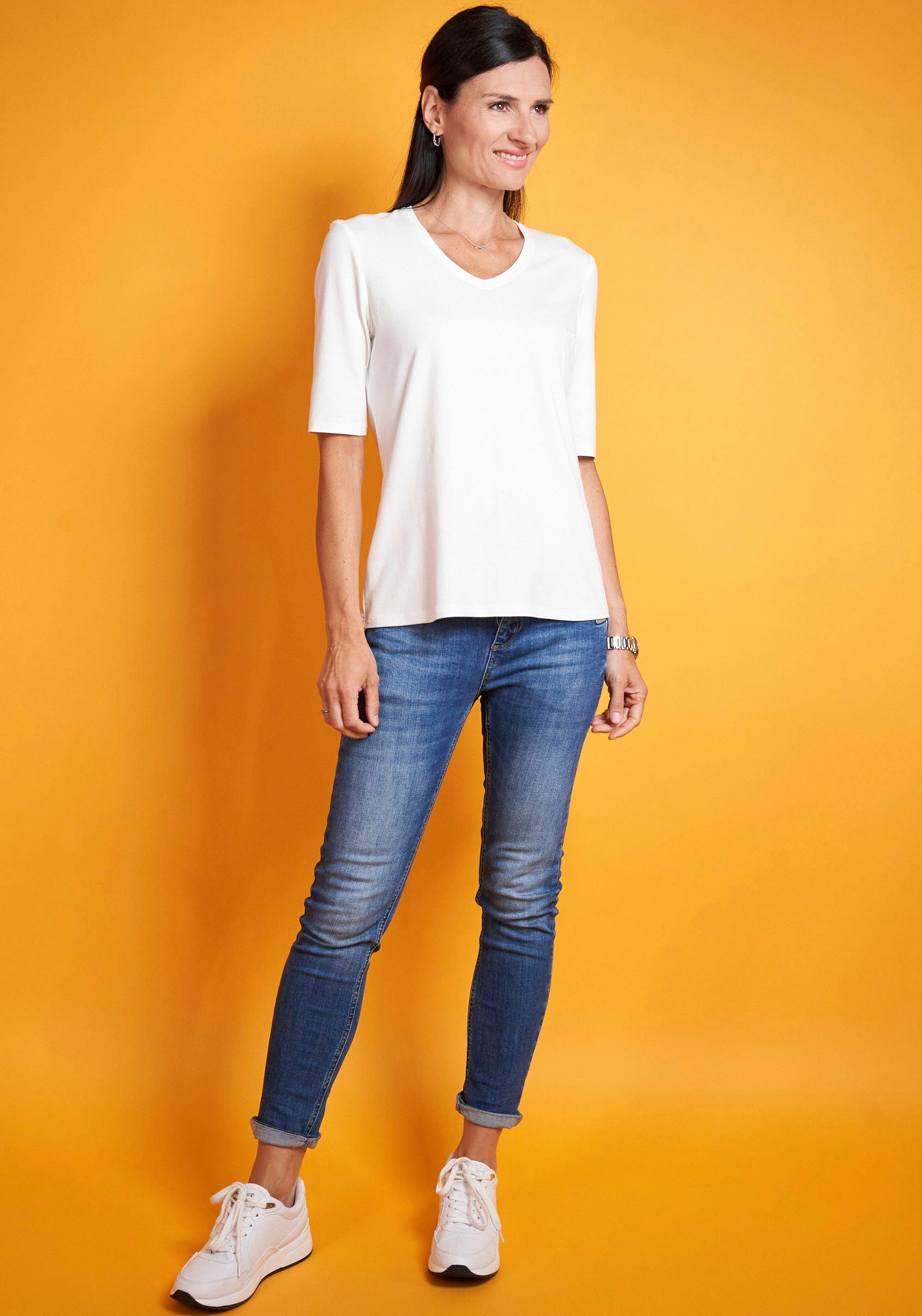 Seidel Moden V-Shirt mit Halbarm aus günstig online kaufen