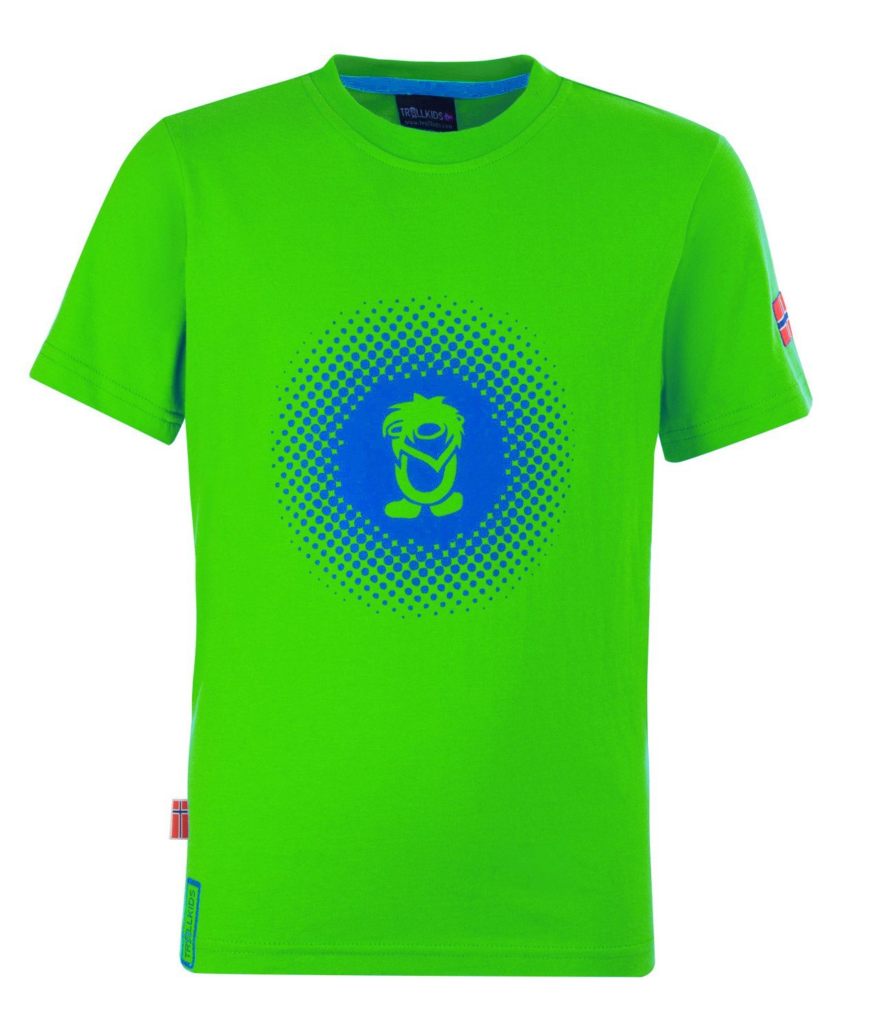 TROLLKIDS T-Shirt Pointillism Hellgrün/Blau