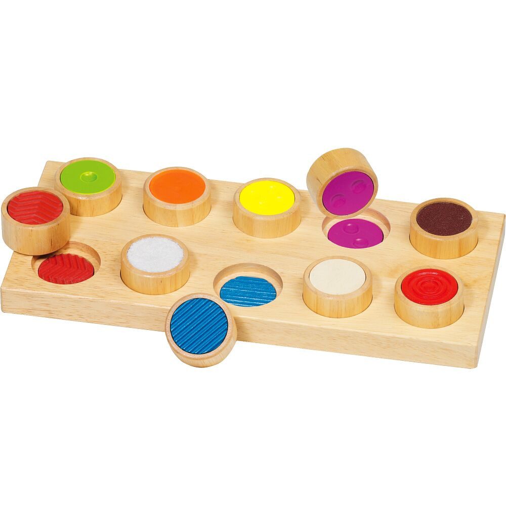 goki Spielesammlung Fühl-Memo, Fühl-Spiel mit 10 unterschiedlichen Paaren