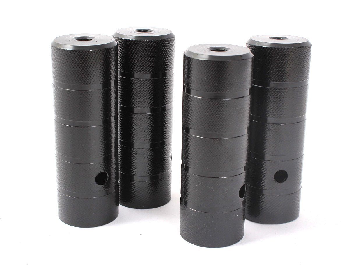 KHE Sticker BMX Peg Set KHE BLACK STEEL 2 Paar 10mm (3/8)