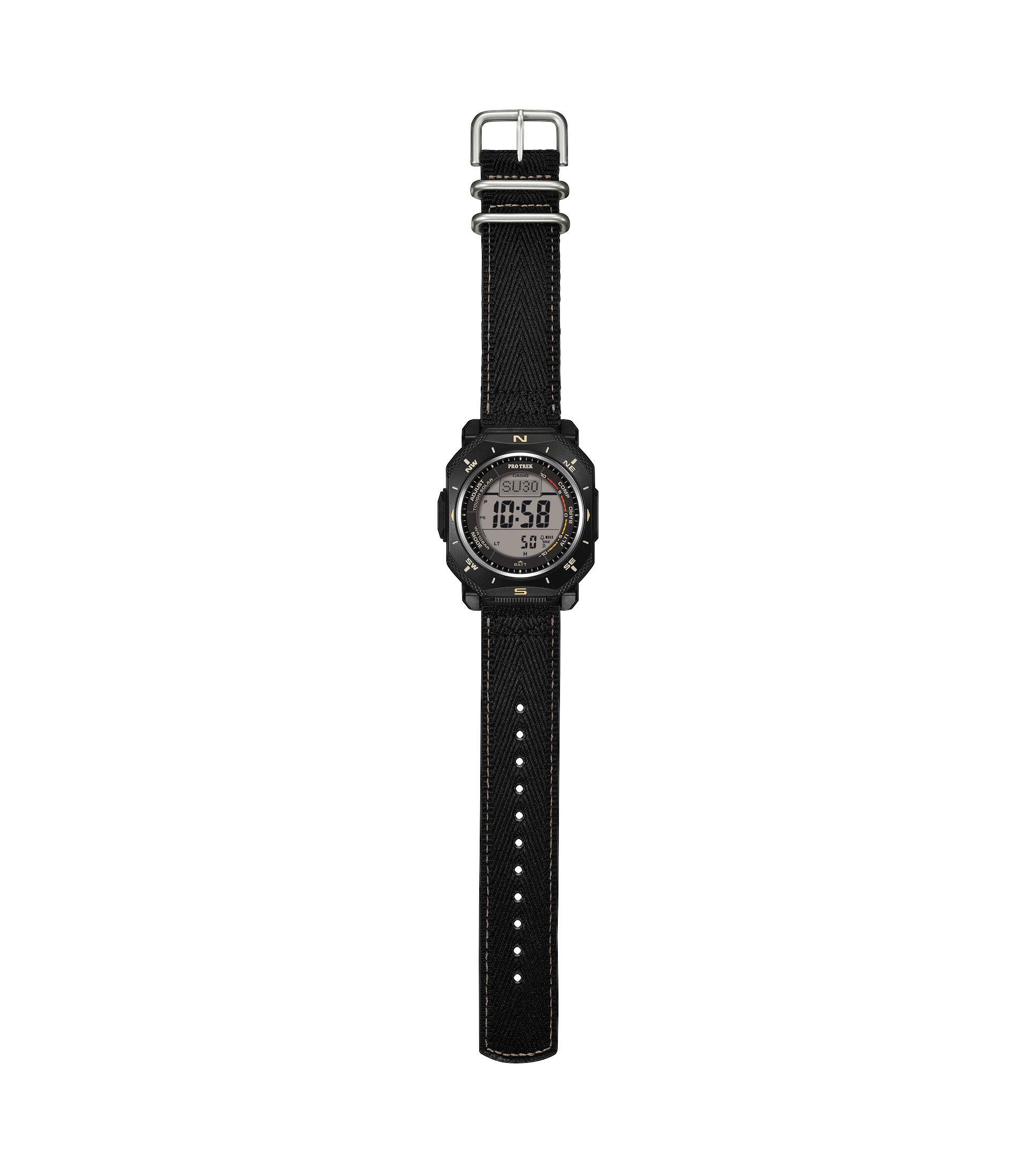 CASIO PRO TREK Multifunktionsuhr PRG-69B-1ER, Armbanduhr, Herrenuhr, digital, automatischer Kalender, Thermometer