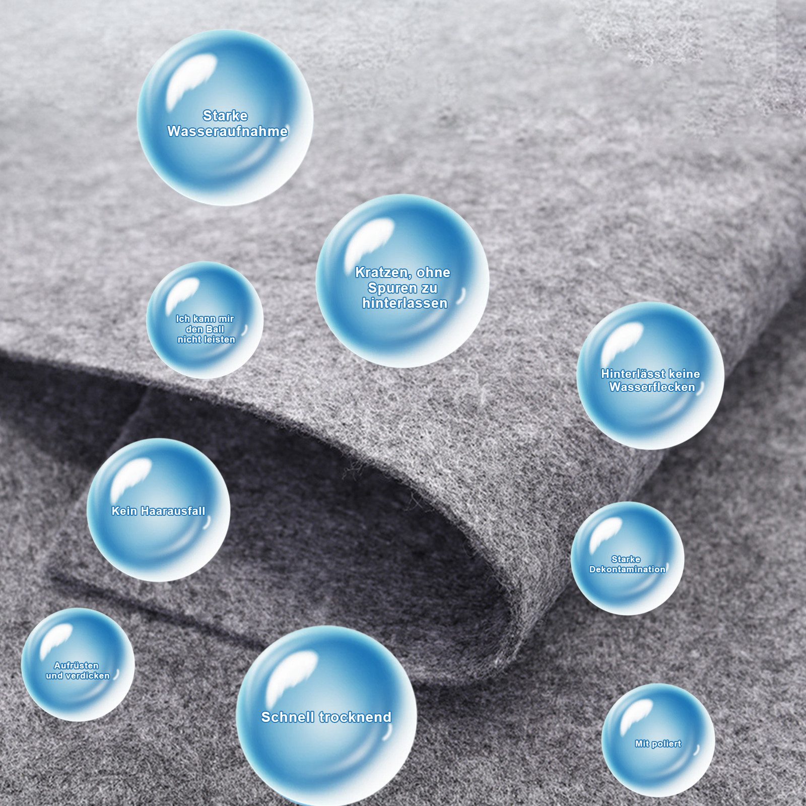 HAUSS SPOLE 5er Grubentücher Handtuch Geschirrtücher Geschirrtuch aus Mikrofaser Reinigungstuch (Mikrofaser, 30x40 cm, 5-tlg., Streifenfreie Wiederverwendbare Reinigungstüche, Wundertuch für Fenster Glas Autos Küchen Badezimmer usw)