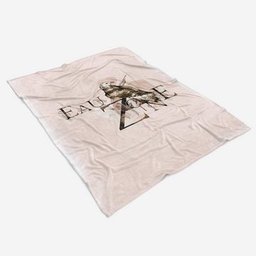 Sinus Art Handtücher Handtuch Strandhandtuch Saunatuch Kuscheldecke Adler Raubvogel Kunstvoll Einzigartig Auffallend, Baumwolle-Polyester-Mix (1-St), Handtuch
