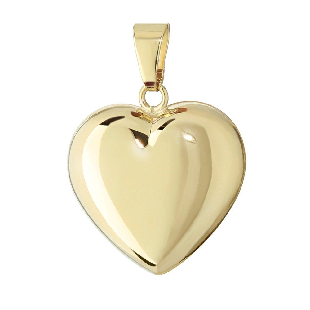 NKlaus Herzanhänger 585 Gelbgold Herz Anhänger Ketten Hochglanzpoliert (Ech günstig online kaufen