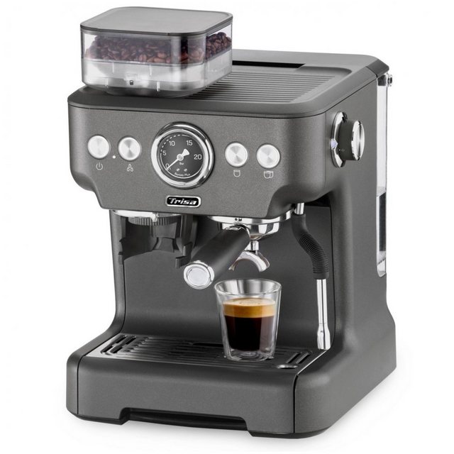 Trisa Espressomaschine Barista Plus – Espressomaschine – anthrazit