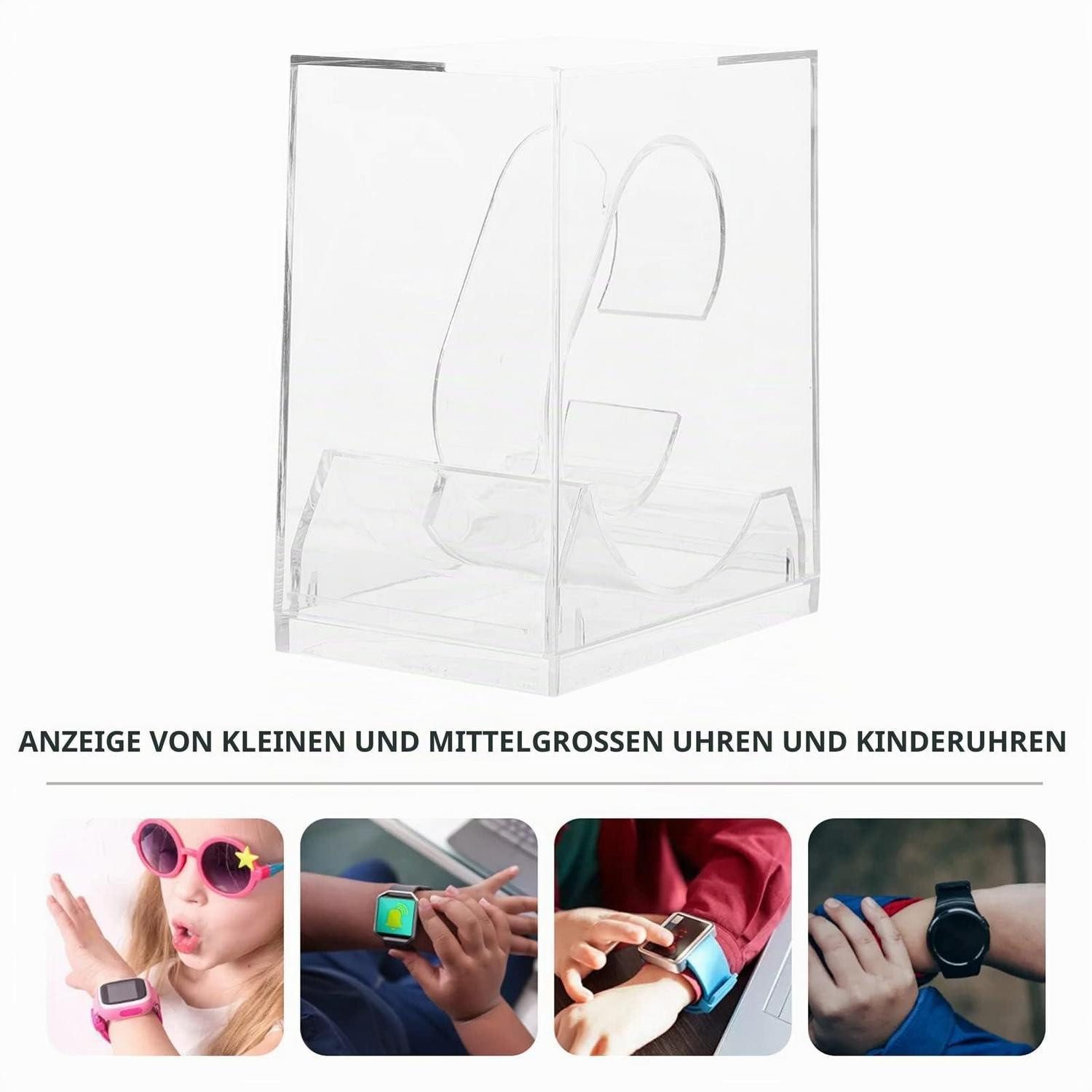 LuxusKollektion Uhrenbox Uhrenboxen Acryl 6er Set transparent (6 St)