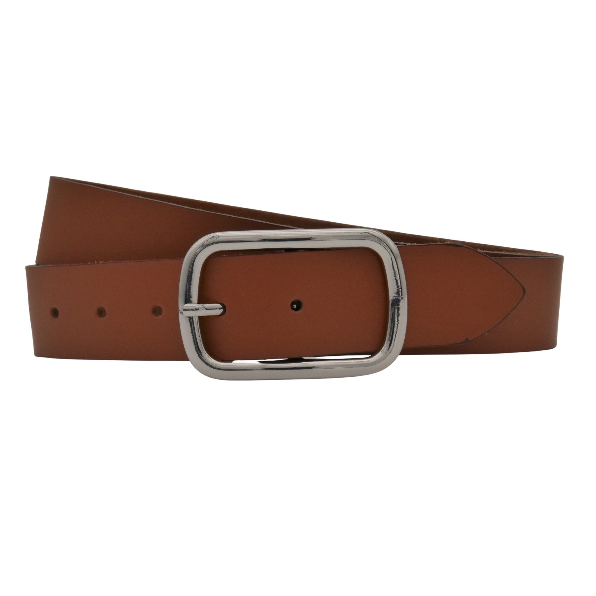 Ledergürtel AnnaMatoni Damen Ledergürtel Basic Gürtel 3,5cm breit echt