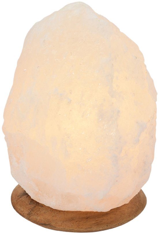 HIMALAYA SALT DREAMS cm, - wechselbar, 2-3kg Handgefertigt Rock, ein Warmweiß, jeder Stein ca.18 H: Leuchtmittel Unikat, ca. Salzkristall-Tischlampe